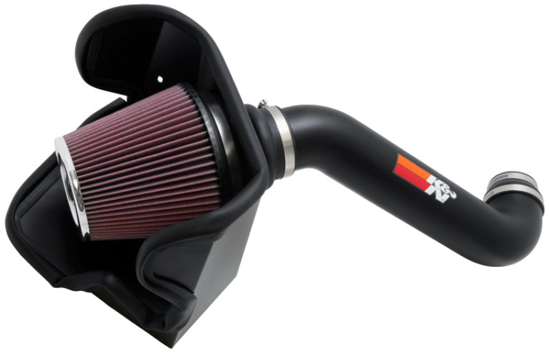 K&N 10-11 Jeep Liberty 3.7L V6 High Flow Performance Intake Kit - 77-1562KTK for 2010-2012 Jeep Liberty - front view