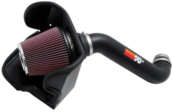 K&N 10-11 Jeep Liberty 3.7L V6 High Flow Performance Intake Kit - 77-1562KTK for 2010-2012 Jeep Liberty - front view