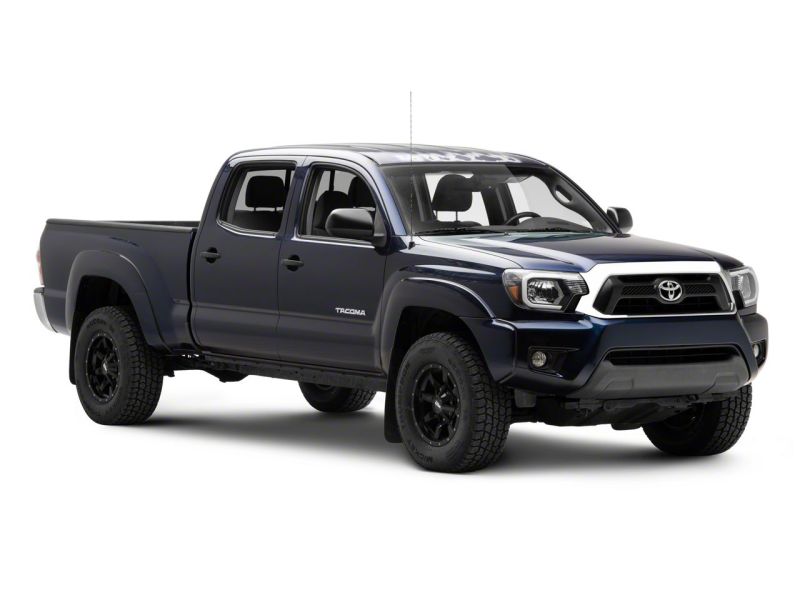 Raxiom 12-15 Toyota Tacoma Axial Series Headlights w/ LED Bar- Blk Housing (Clear Lens) - TT21847