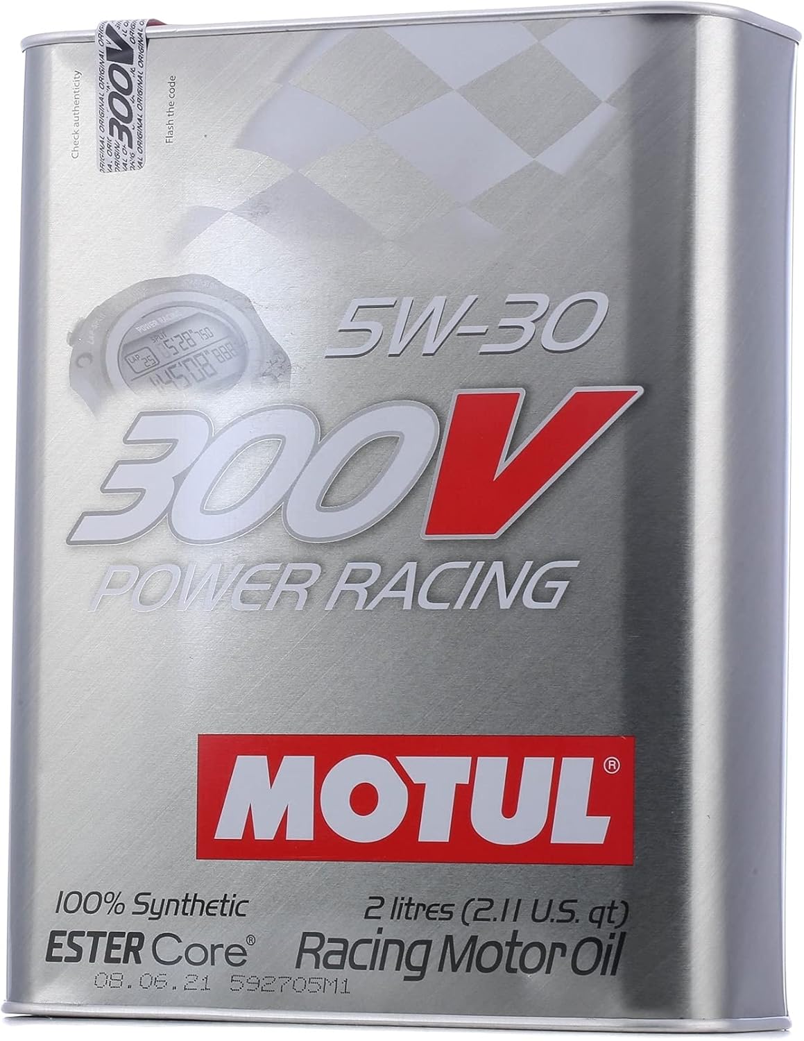 Clearance - Motul Oil 300V 5W30 Power Racing 2L - 104241