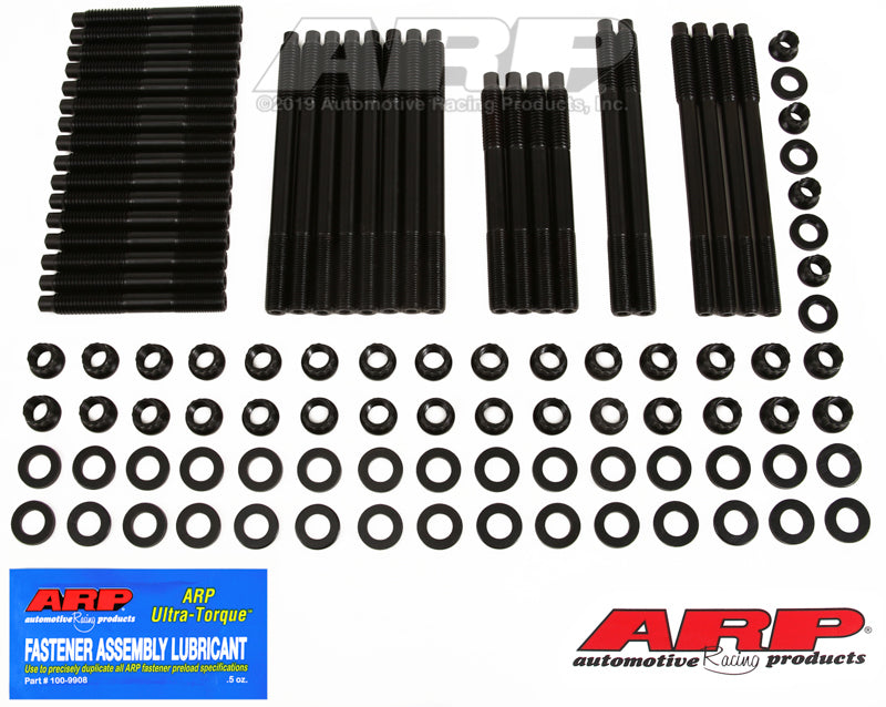ARP SBC w/Brdx,Rdck alm blck, 12/18° WT/Clone Brdx hd 3/8 ctr blt holes hsk - 134-4307