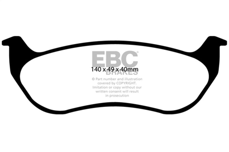 EBC 02-07 Jeep Liberty 2.4 Extra Duty Rear Brake Pads - ED91673