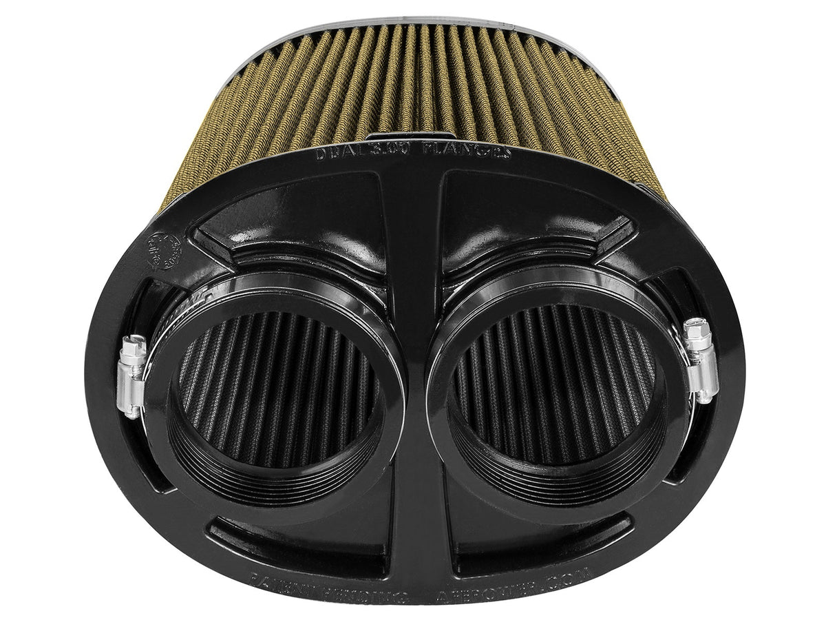 aFe Momentum Intake Rep Air Filter w/PG7 Media-3in F (Dual) x (8.25x6.25)in B x (7.25x5)in T x 9in H - 72-91115