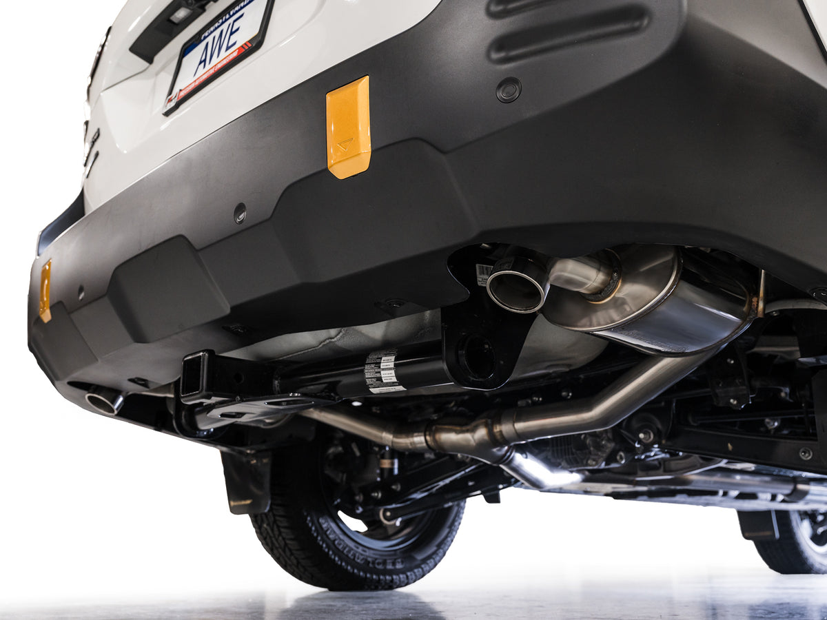 AWE 20-25 Subaru Outback (Wilderness & XT) 0FG Catback Exhaust w/Dual BashGuards - 3015-38246