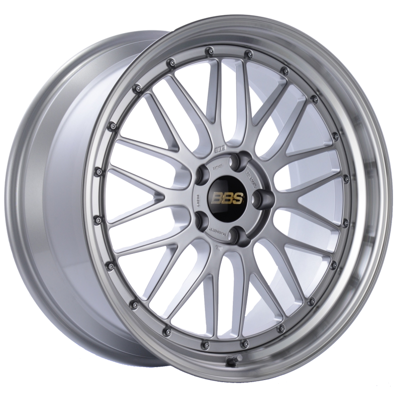 BBS LM 20x9.5 5x120 ET37 Diamond Silver Center Diamond Cut Lip Wheel -82mm PFS/Clip Required - LM230DSPK