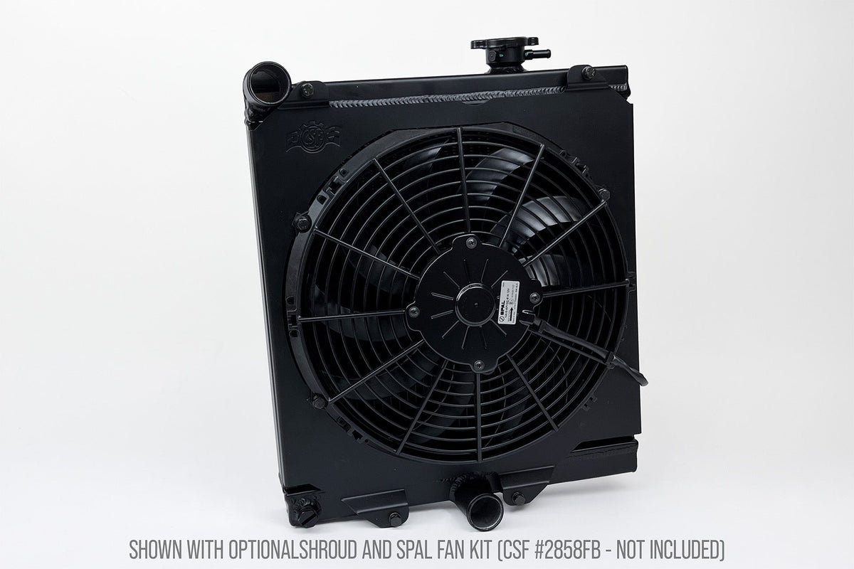 CSF 03-07 Mitsubishi Lancer EVO 7/8/9 1/2 Size Radiator - Black - 7228B