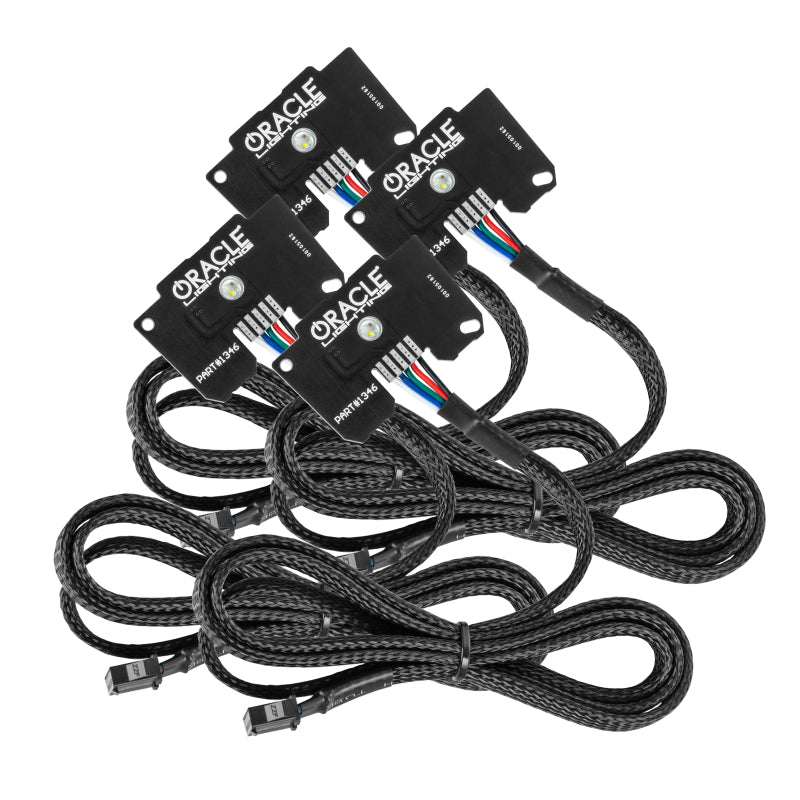 Oracle Jeep Wrangler JL/Gladiator JT RGB+W Headlight DRL Upgrade Kit - ColorSHIFT SEE WARRANTY - 1346-330