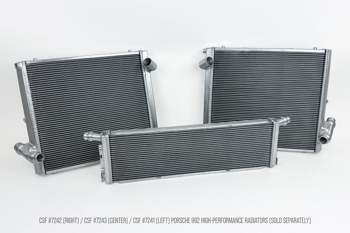 CSF 2019+ 992.1/992.2 Porsche 911(3.0LT Base/T/S/4/4S/GTS/4 GTS) High Perf Center Aluminum Radiator - 7243