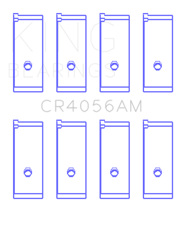 King Engine Bearings Suzuki G15A/G16A/B (Size +0.50mm) Connecting Rod Bearing Set - CR4056AM0.5