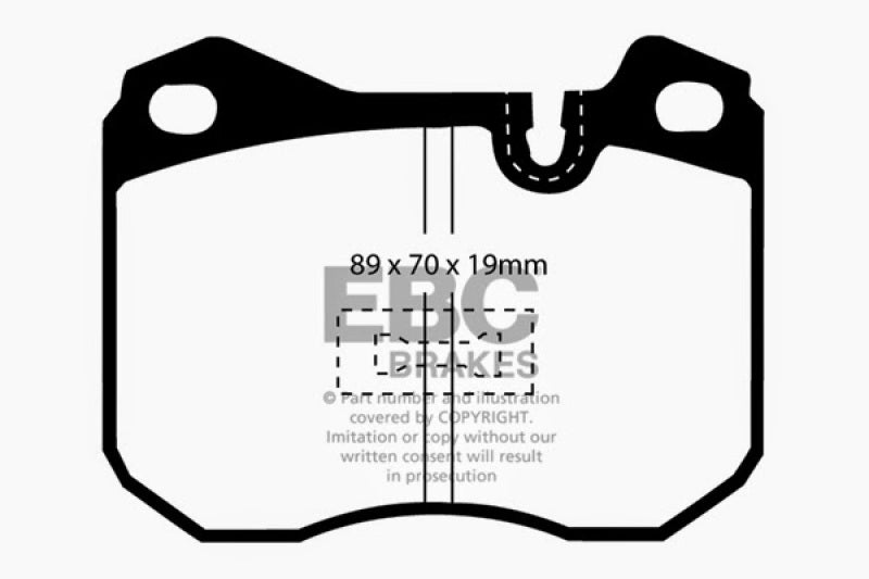 EBC 79-88 Porsche 924 2.0 Turbo Redstuff Front Brake Pads - DP3345C