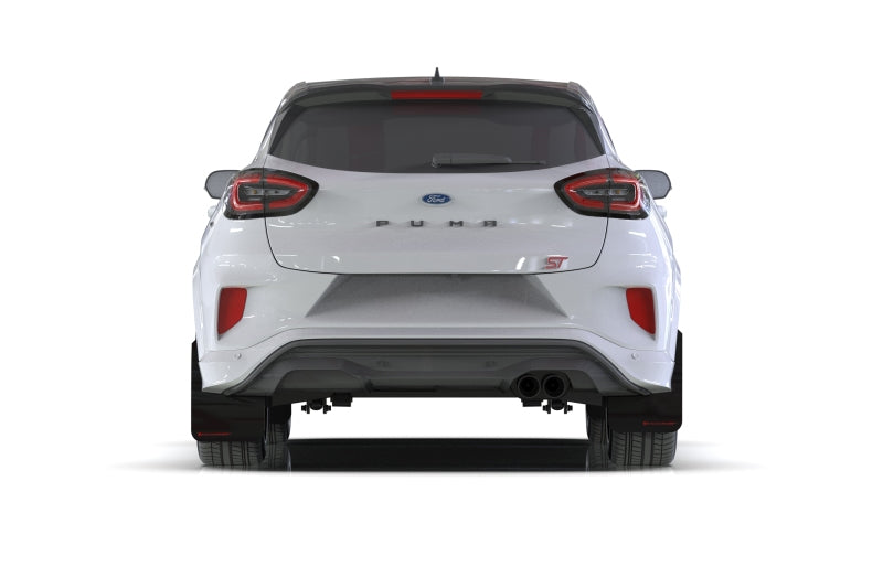 Rally Armor 20-24 Ford Puma ST Black Mud Flap w/Red Logo - MF86-UR-BLK-RD