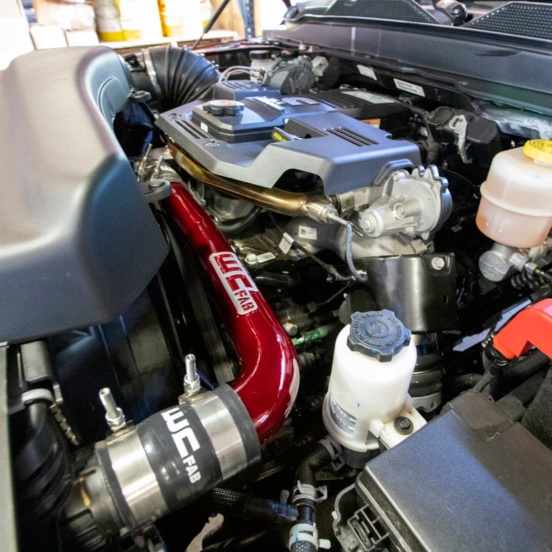 Wehrli 19-24 6.7L Cummins Standard Output (SO) Upper Coolant Pipe - Flat Black - WCF100223-FB