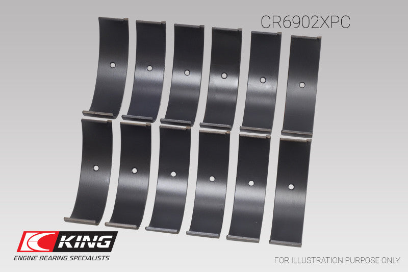 King Nissan VQ35HR/VQ37VHR/VR30DTT (Size STDX) pMaxKote Rod Bearing Set - CR6902XPCSTDX