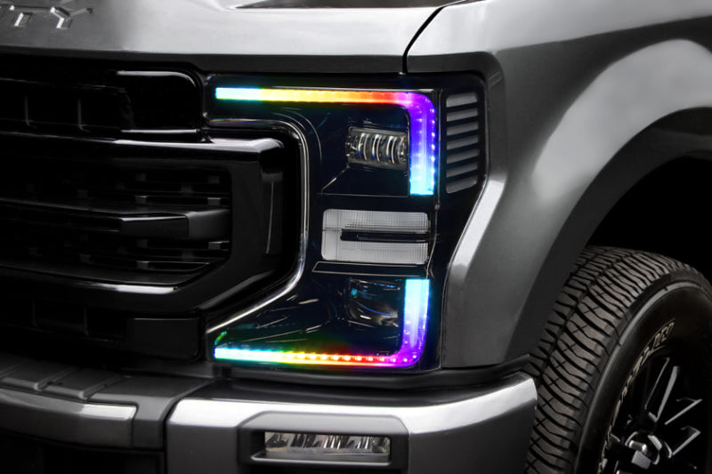 Oracle 2022 Ford F250/350 Super Duty Dynamic ColorSHIFT Headlight DRL Kit w/Switchback SEE WARRANTY - 1449-332