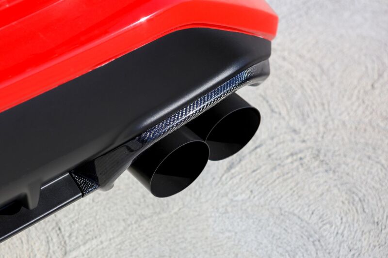 Remark 2022+ Subaru WRX Carbon Fiber Exhaust Finisher - Gloss Finish - RMK-05-EC01S-02