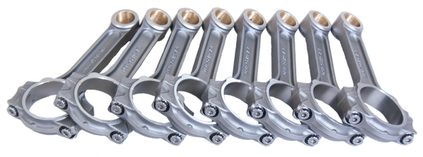 Eagle Chevrolet LS 4340 I-Beam Connecting Rod 6.125in (Set of 8) - FSI6125O by Eagle - front view