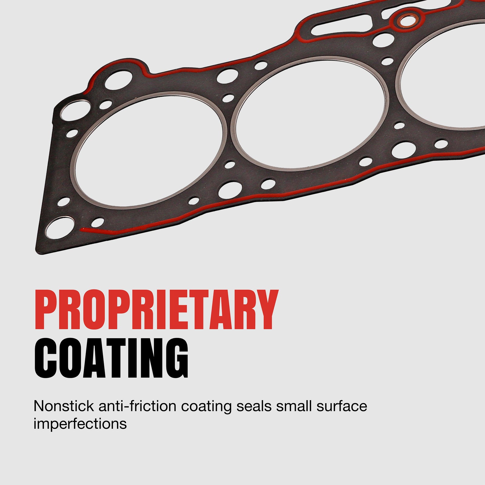 Fel-Pro 1024 Steel core laminate Engine Cylinder Head Gasket - front view