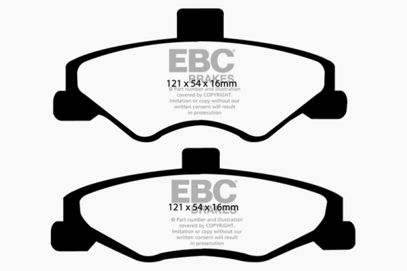 EBC 98-02 Chevrolet Camaro (4th Gen) 3.8 Ultimax2 Rear Brake Pads - UD750