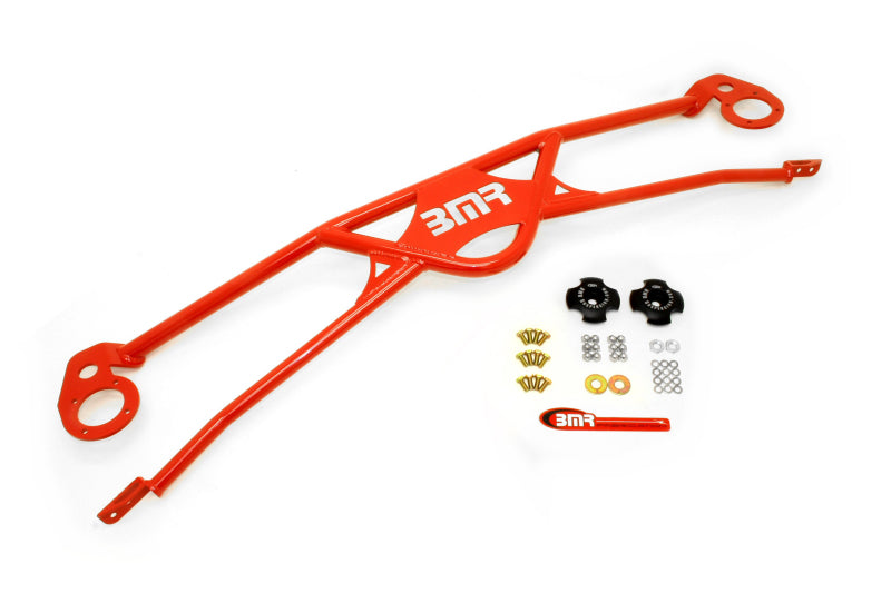 BMR 2010 5th Gen Camaro Front 4-Point Strut Tower Brace - Red - STB016R