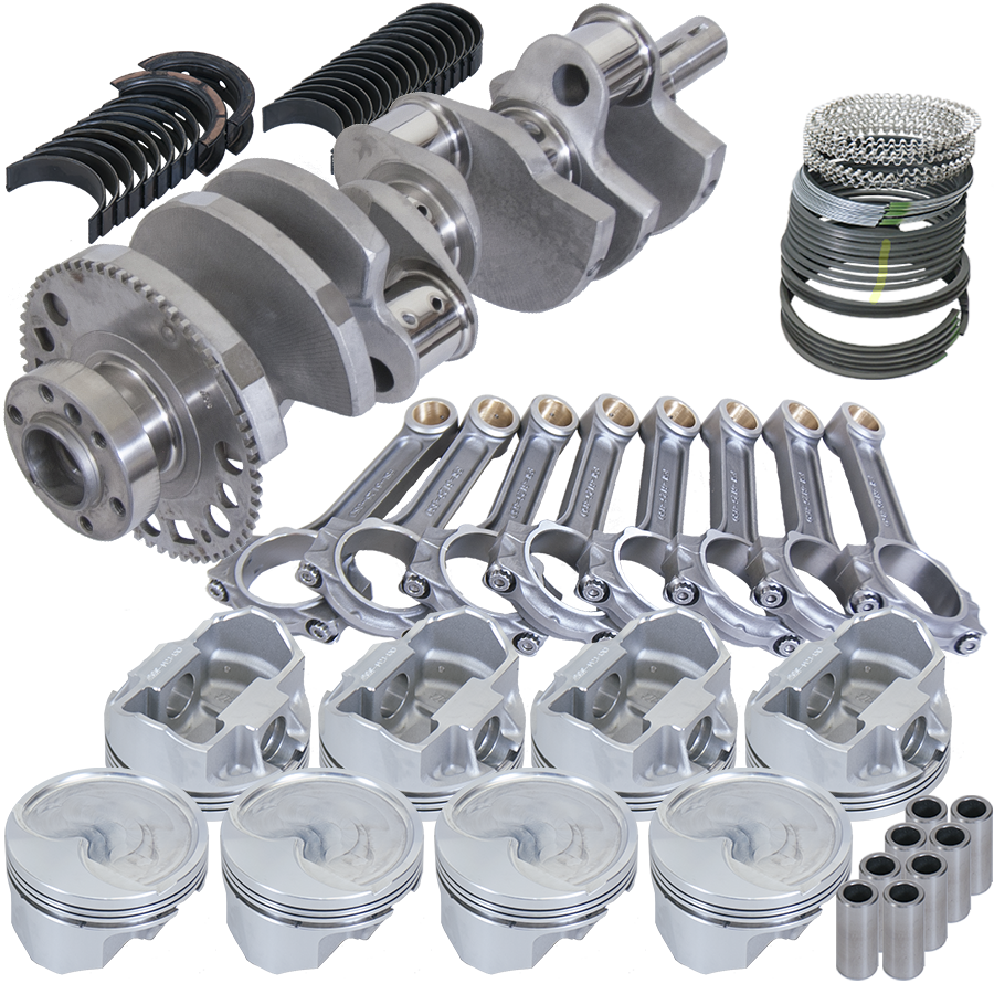 Eagle Chevy LS2 4.000in Crank 58 Tth Reluctor 6.125in I-Beam Rods 4.030in Pistons Balanced Assembly - B627744030 - front view