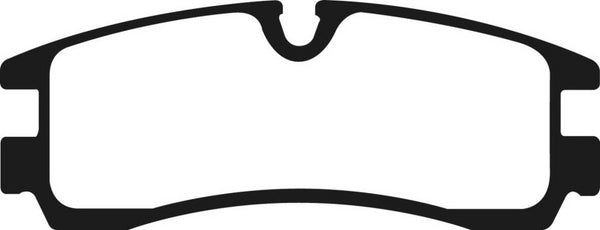 EBC 98-04 Cadillac Seville 4.6 Redstuff Rear Brake Pads - DP31621/2C for 1998-2004 Cadillac Seville - detail view