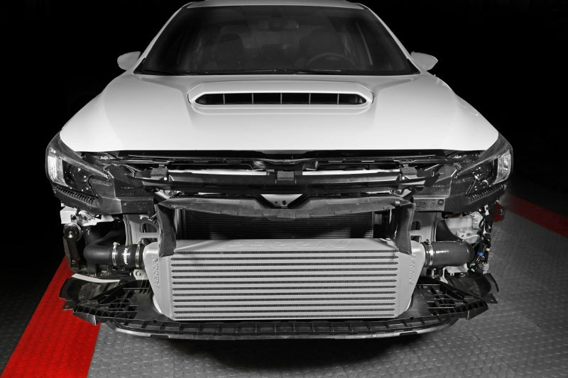 Perrin 22-23 Subaru WRX Front Mount Intercooler Kit (Black Tubes &amp; Silver Core) - PSP-ITR-441SL/BK