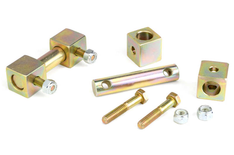 JKS Manufacturing Jeep Wrangler TJ/LJ Lower Shock Bar Pin Eliminator - Front - JKS9603 for 1984-2001 Jeep Cherokee