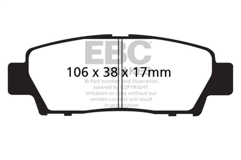 EBC 95-96 Toyota Avalon 3.0 Redstuff Rear Brake Pads - DP31714C