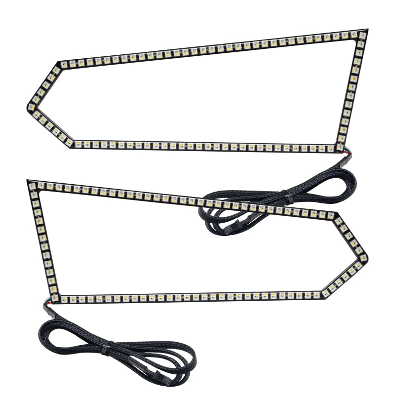 Oracle 14-19 Polaris Ranger 570/900/1000 Dynamic RGB+W Headlight Halo Kit - - Dynamic SEE WARRANTY - 1277-332