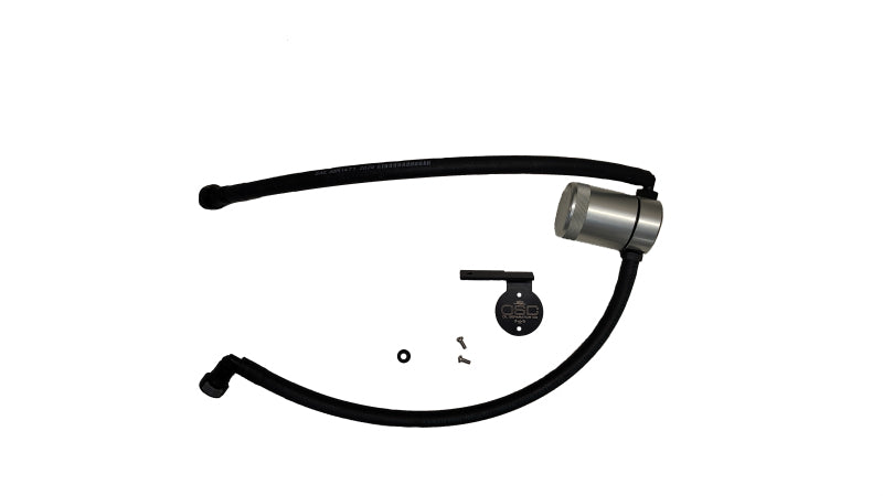 J&L 21-25 Chevy Express/ GMC Savana 6.6L Oil Separator 3.0 Driver Side - Clear Anodized - 3128D-C