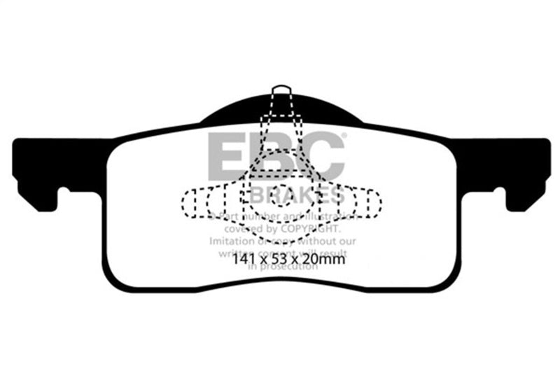 EBC 02-06 Ford Expedition 4.6 2WD Ultimax2 Rear Brake Pads - UD935