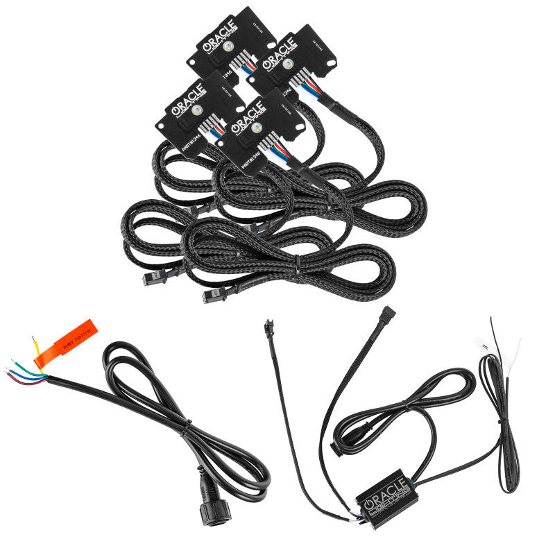 Oracle Jeep Wrangler JL/Gladiator JT RGB+W Headlight DRL Kit - ColorSHIFT w/o Cntrl SEE WARRANTY - 1346-334