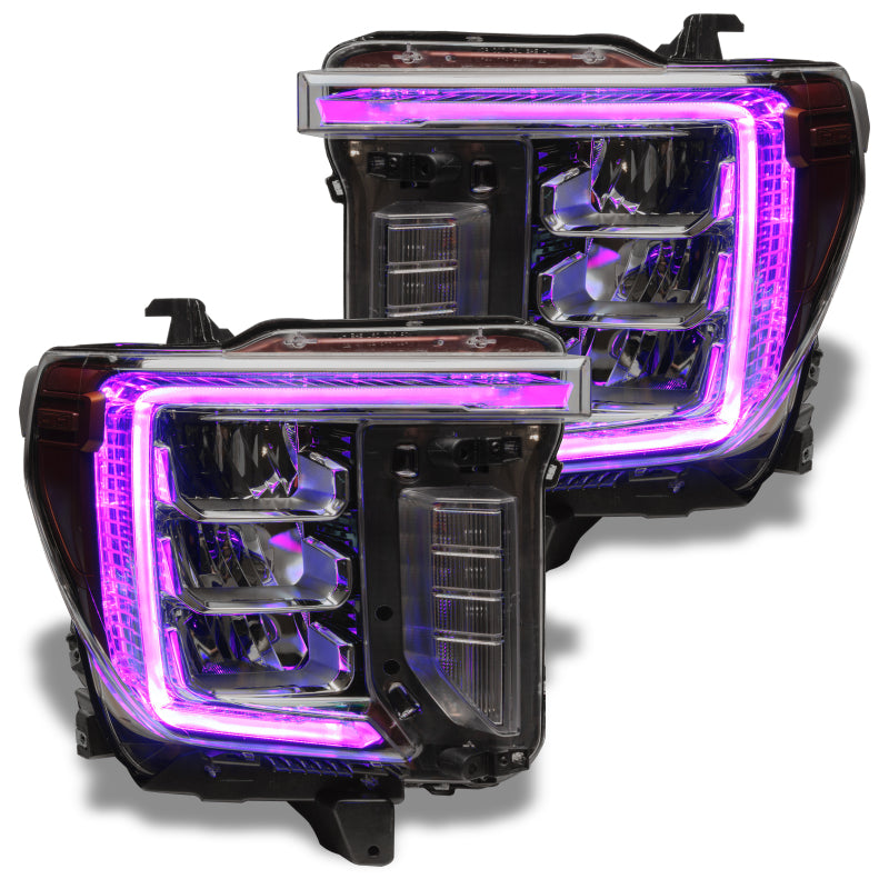 Oracle 20-21 GMC Sierra 2500/3500 HD RGB+W Headlight DRL Upgrade Kit - ColorSHIFT SEE WARRANTY - 1451-330