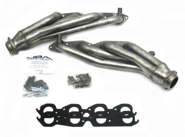 JBA 96-00 GM Truck 7.4L Voretc w/EGR & A.I.R. 1-3/4in Primary Raw 409SS Cat4Ward Header - 1823S for 1996-2000 Chevrolet C2500