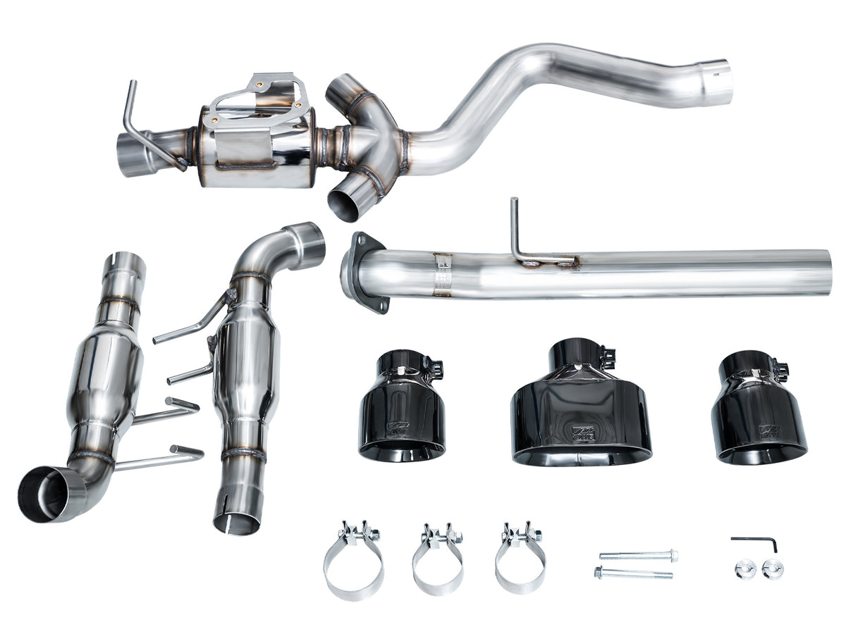 AWE Tuning 2023+ Toyota GR Corolla Track Edition Exhaust - Diamond Black Tips - 3020-53472