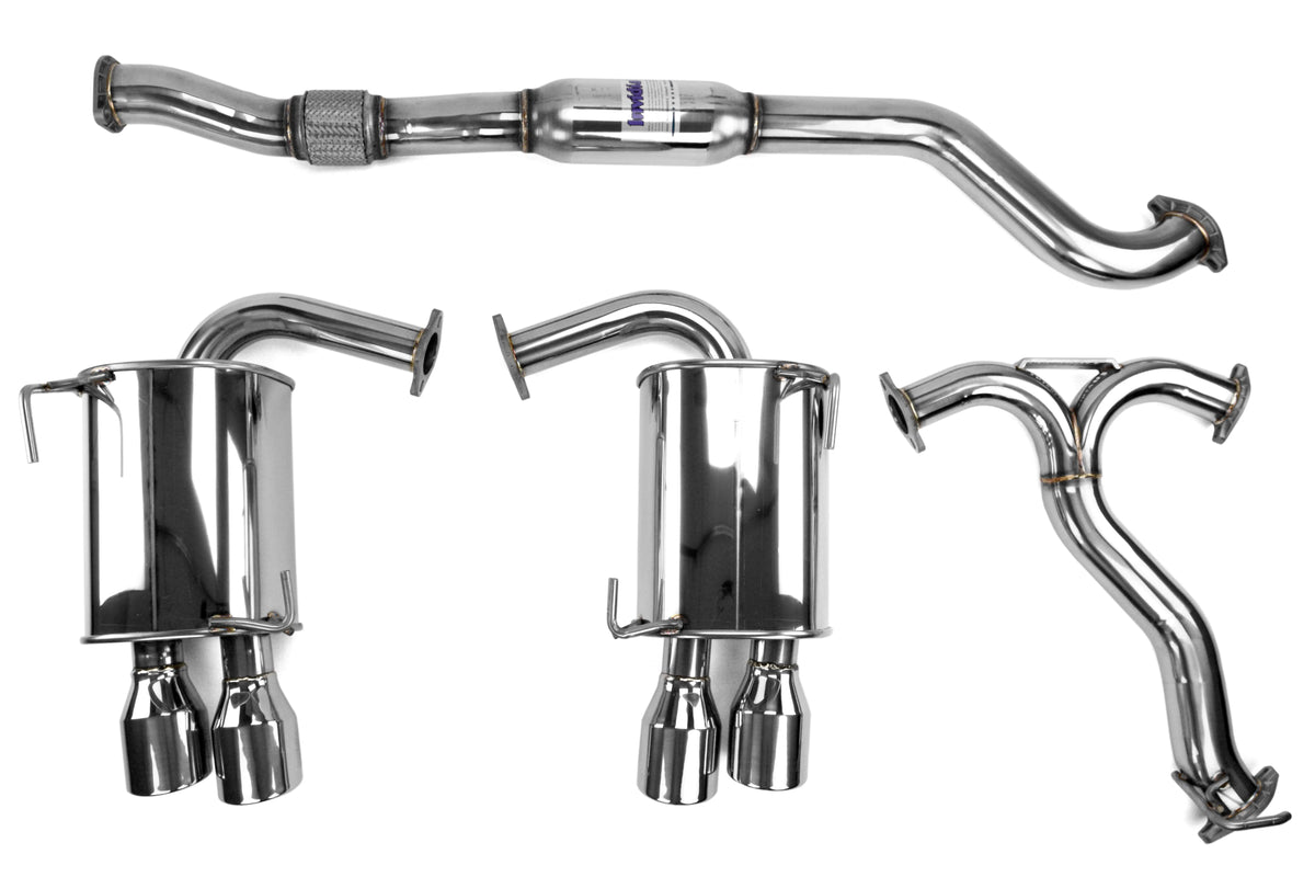 Invidia 15+ Subaru WRX/STI 4Dr Q300 Twin Outlet Rolled Stainless Steel Quad Tip Cat-Back Exhaust