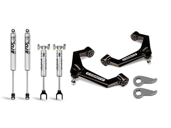 Cognito 20-24 Chevy Silv/Sierra 2500/3500HD 2WD/4WD 3in Perf Ball Joint Lvling Kit w/ Fox PS 2.0 IFP - 110-P0779 for 2020-202