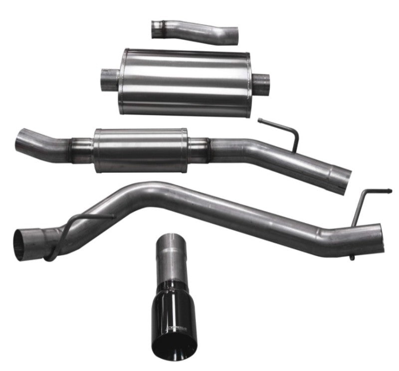 Corsa 2020-2024 Jeep Gladiator JT 3.0in Cat-Back Single Touring Side Exit w/ 4.0in Black Tip - 21062BLK