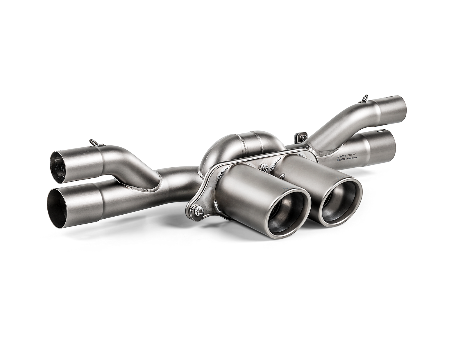 Akrapovic 2018 Porsche 911 GT3 (991.2) Slip-On Race Line (Titanium) w/Titanium Tail Pipe Set - S-PO/TI/8-TP