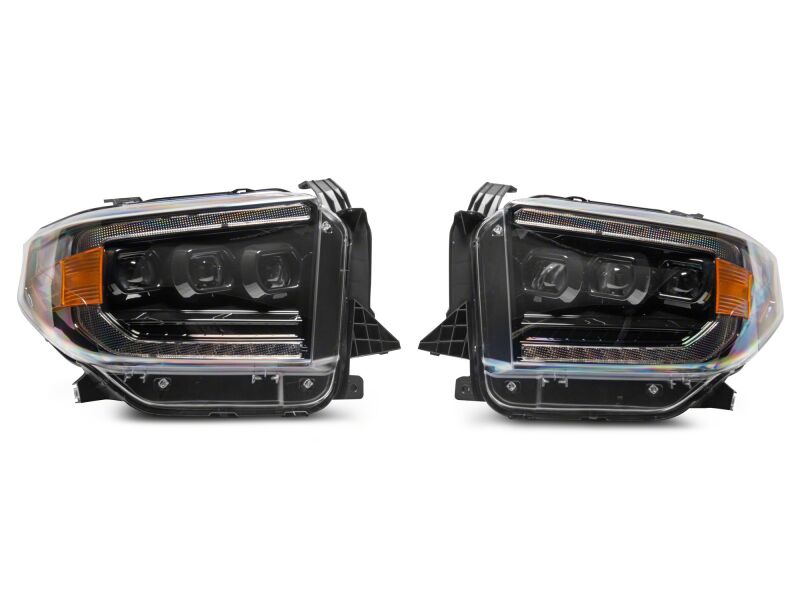 Raxiom 14-21 Toyota Tundra CXR Series LED Headlights- Black Housing- Clear Lens - TU41736 - close-up view