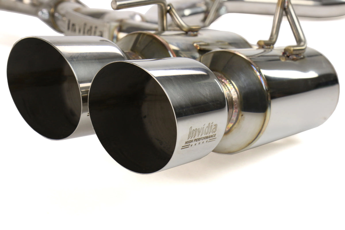 Invidia 08-14 Subaru WRX Hatchback Gemini/R400 Stainless Steel Tip Cat-back Exhaust
