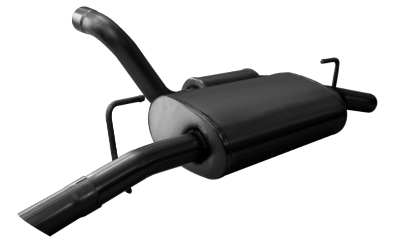 Corsa 2018-2024 Jeep Wrangler JL 2.5in Dual Rear Turn Down Exit Black Touring Axle-Back Exhaust - 21015BLK
