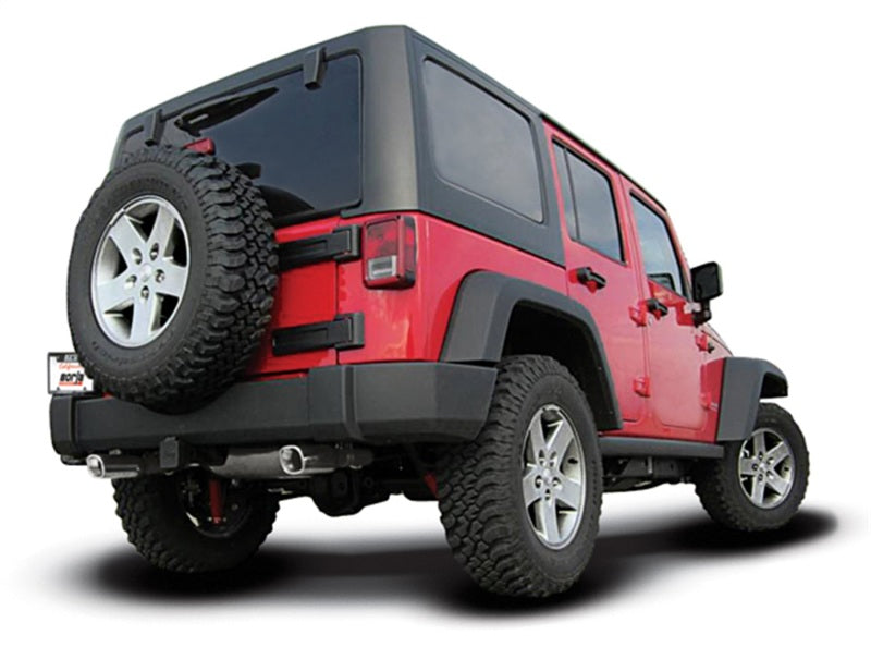 Borla 12-16 Jeep Wrangler JK 3.6L AT/MT 4Wheel 4dr Truck Single Split Rear Exit Catback Exhaust - 140459