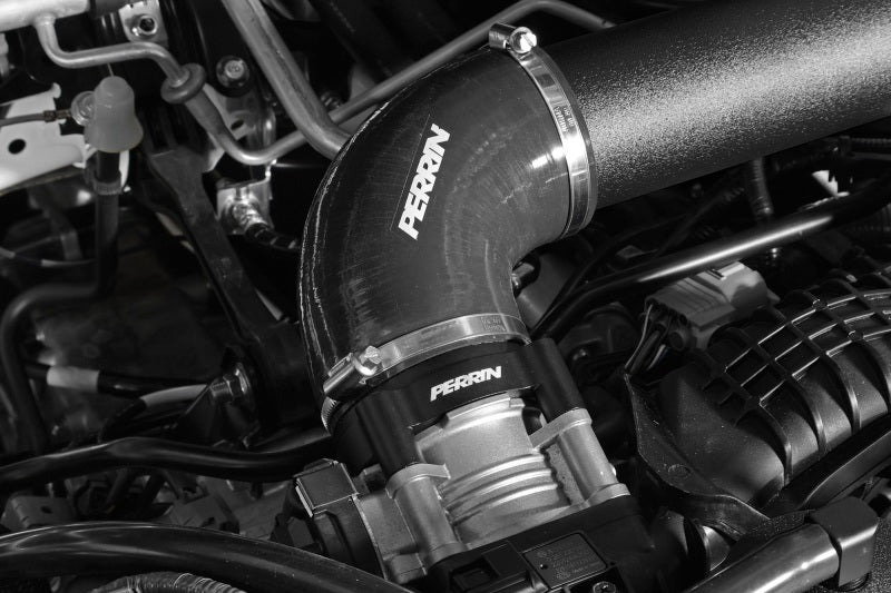 Perrin 22-23 Subaru WRX Front Mount Intercooler Kit (Black Tubes &amp; Silver Core) - PSP-ITR-441SL/BK