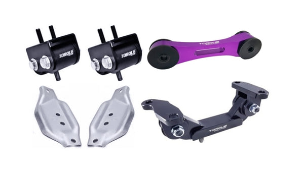 Torque Solution Engine/Trans/Purple Pitch Mount Kit w/Mount Plates - 02-14 Subaru WRX/04+ Subaru STI - TS-SU-123PR.2-PL for 2