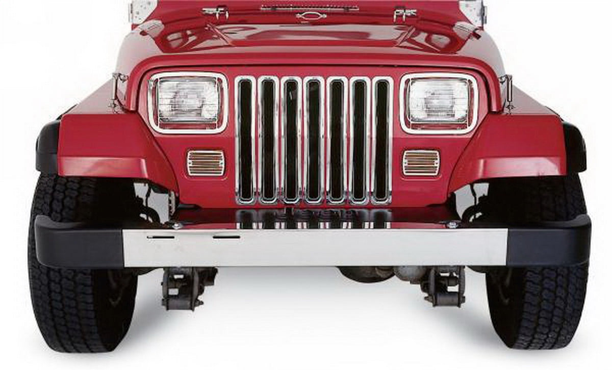 Rampage 1987-1995 Jeep Wrangler(YJ) Grille Inserts - Chrome - 7509