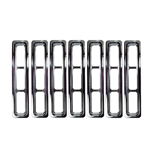 Rampage 1997-2006 Jeep Wrangler(TJ) Grille Inserts - Chrome - 7511