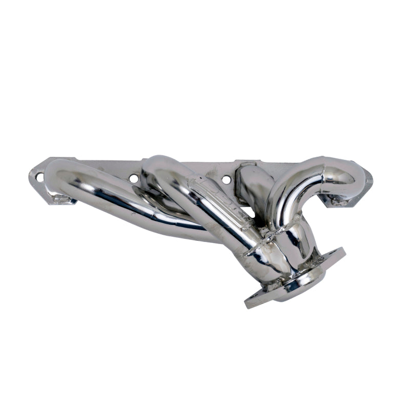BBK 87-95 Ford F150 Truck 5.0 302 Shorty Unequal Length Exhaust Headers - 1-5/8 Silver Ceramic - 35100