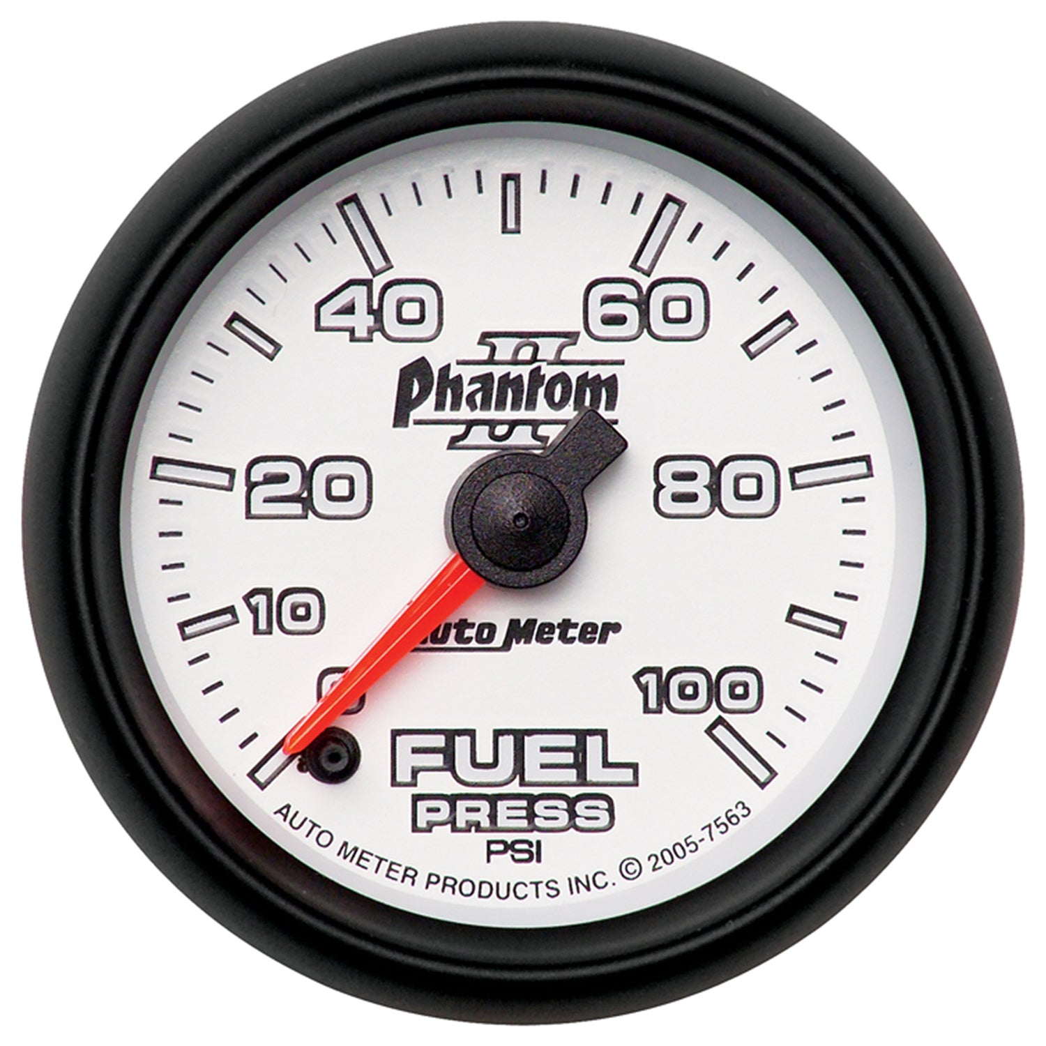 Autometer Phantom II 52.4mm Full Sweep Electronic 0-100psi Fuel Pressure Gauge - 7563