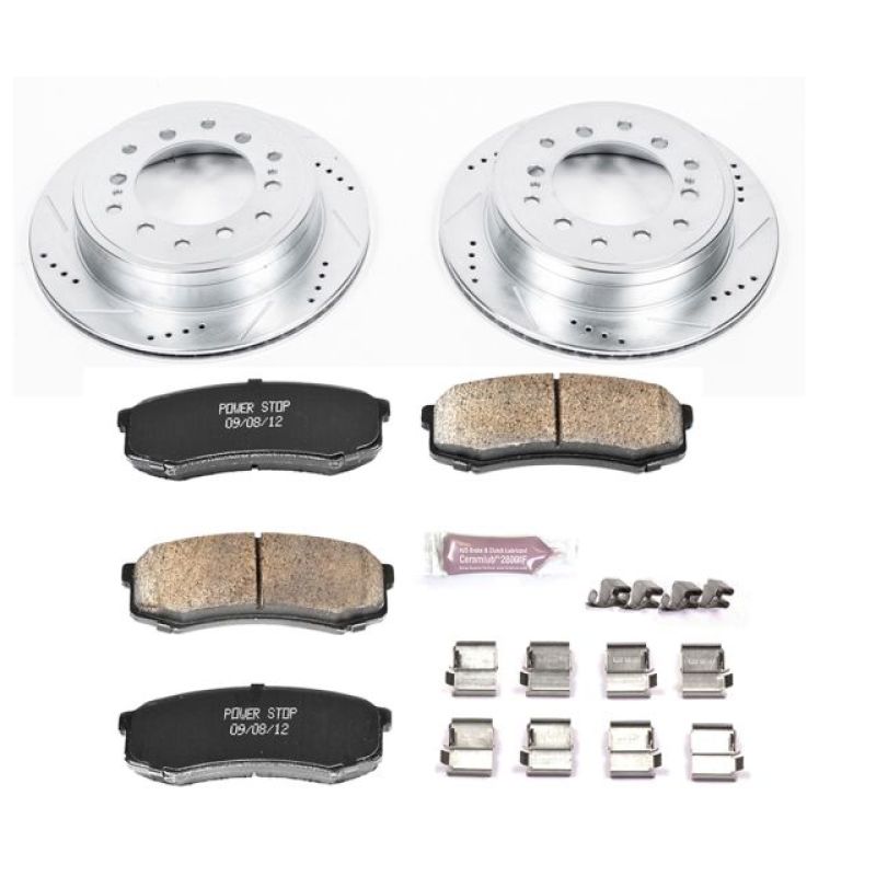 Power Stop 10-19 Lexus GX460 Rear Z23 Evolution Sport Brake Kit - K5875